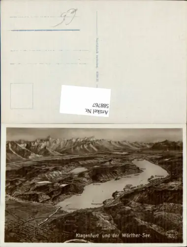 588767,Klagenfurt Stadt Vogelschau Wörthersee