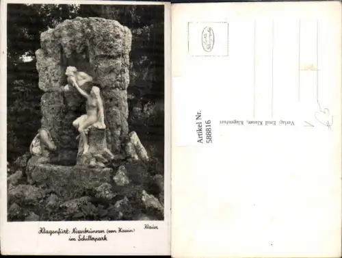 588816,Klagenfurt Stadt Schillerpark Nixenbrunnen Nixe Brunnen