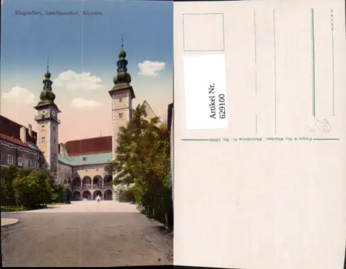 629100,Klagenfurt Landhaushof Ansicht pub Purger Co 13026