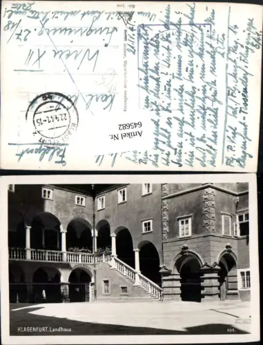 645682,Klagenfurt Landhaus Arkaden Feldpost 1941