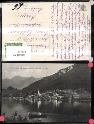 170731,Techendorf a. Weissensee Ruderboot Boot