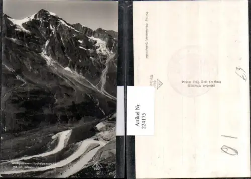 224175,Großglockner Hochalpenstraße m. Gr. Wiesbachhorn Bergkulisse