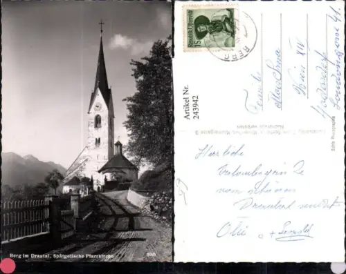 243942,Berg im Drautal Spätgotische Pfarrkirche Kirche pub Franz Schilcher 5095