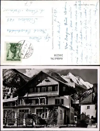 244238,Heiligenblut Hotel Glockenwirt geg. Großglockner
