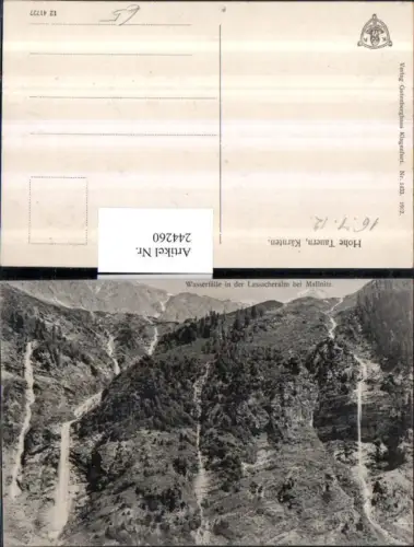 244260,Wasserfälle in d. Lassacheralm b. Mallnitz