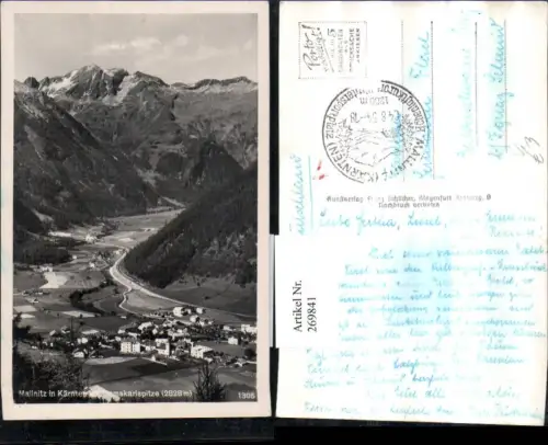 269841,Mallnitz Totale m. Gamskarlspitze Bergkulisse pub Franz Schilcher 1305