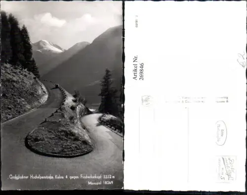 269846,Großglockner Hochalpenstraße Kehre 4 geg. Fuscherkarkopf
