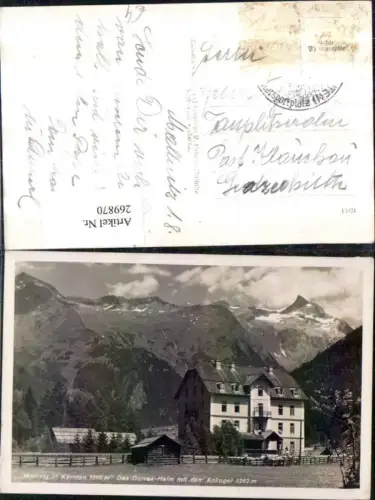 269870,Mallnitz Das Dorreck-Heim m. d. Ankogel Bergkulisse
