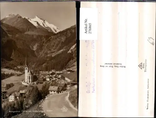 276865,Heiligenblut Totale m. Großglockner Bergkulisse