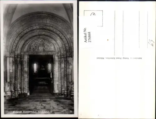 276868,Millstatt am See Romanisches Kirchentor Portal