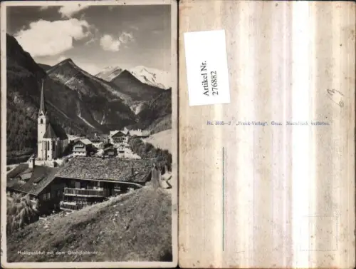 276882,Heiligenblut Totale Kirche m. d. Großglockner Bergkulisse