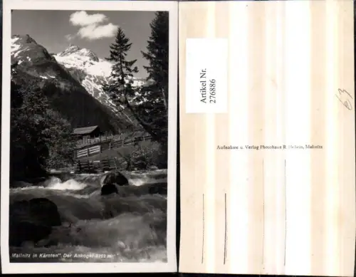 276886,Mallnitz Der Ankogel Wildbach Bergkulisse