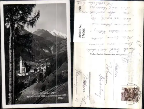 276906,Heiligenblut Totale m. Großglockner Bergkulisse