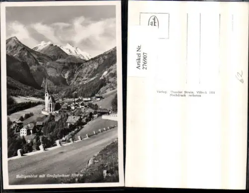 276907,Heiligenblut Totale m. Großglockner Bergkulisse