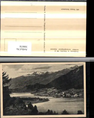 300078,Weißensee Weissensee Techendorf Totale Bergkulisse