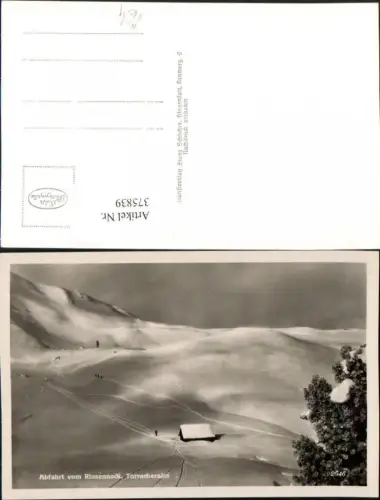 375839,Turracherhöhe Abfahrt vom Rinsennock b. Reichenau Winterbild pub Franz Schilcher 2646