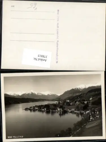 378815,Millstatt am See Totale Bergkulisse pub Helff Graz 9000