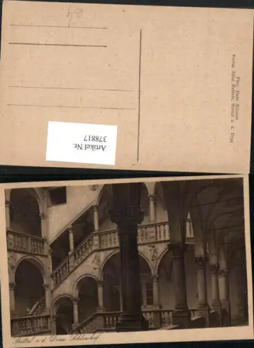 378817,Spittal an d. Drau Schloss Hof Arkaden Säulen