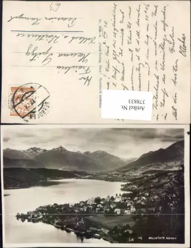 378833,Millstatt am See Totale Bergkulisse