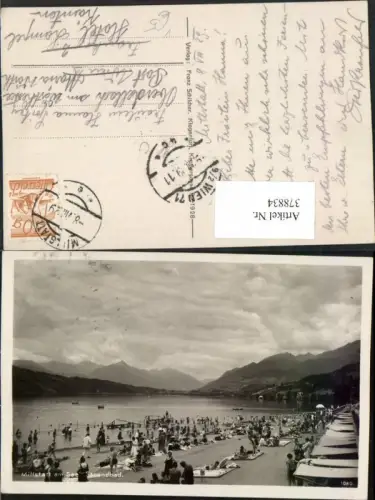 378834,Millstatt am See Strandbad Bergkulisse pub Franz Schilcher 1080