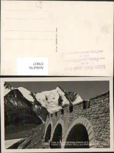 378837,Glocknerstraße Parkplatz Franz-Josefshöhe b. Heiligenblut m. Großglockner Bergkulisse