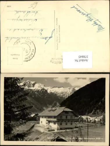 378845,Mallnitz Haus Gebäude Blick geg. Hannoverhaus Bergkulisse