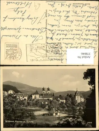 378846,Millstatt am See Teilansicht Kloster Kirche
