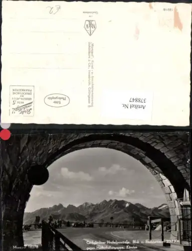 378847,Großglockner Hochalpenstraße b. Heiligenblut Blick vom Hochtor-Tunnel Bergkulisse