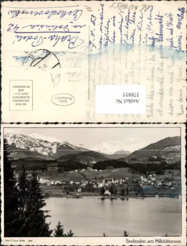 378855,Seeboden am Millstättersee Totale Bergkulisse