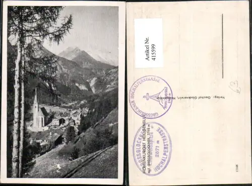 415599,Heiligenblut Totale m. Großglockner Bergkulisse