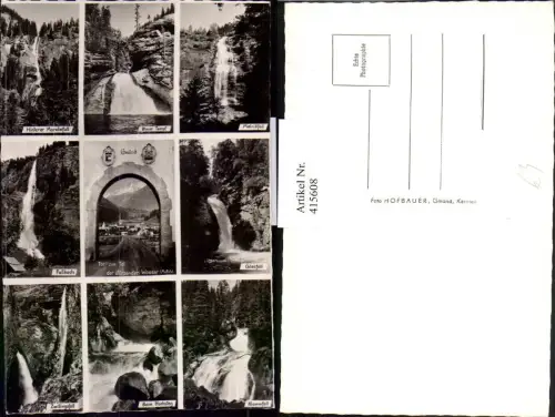 415608,Gmünd in Kärnten Totale Tor Wasserfälle Mehrbildkarte