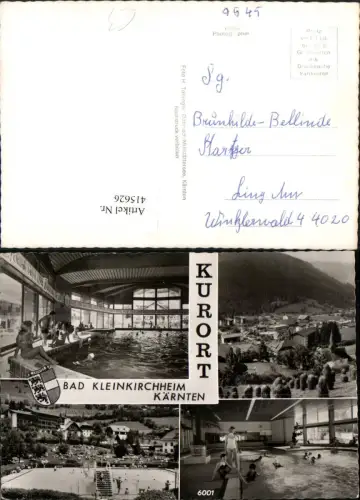 415626,Bad Kleinkirchheim Totale Kurhaus Hallenbad Mehrbildkarte