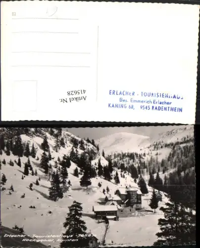 415628,Erlacher Touristenhaus Berghütte b. Bad Kleinkirchheim Winterbild