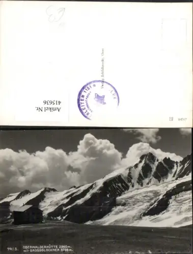 415636,Oberwalderhütte Berghütte b. Großkirchheim m. Großglockner Bergkulisse