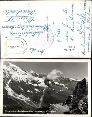 415661,Großglockner Hochalpenstraße b. Heiligenblut Nordrampe Bergkulisse
