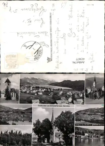 415677,Seeboden am Millstättersee Totale Kirche Ruine Mehrbildkarte
