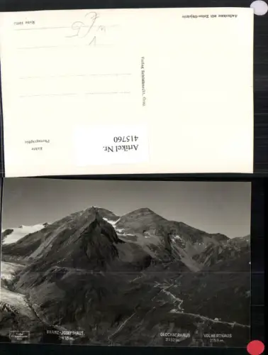 415760,Franz-Josefshaus Berghütten b. Heiligenblut Bergkulisse pub H. Schildknecht