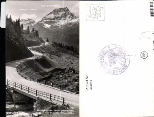 444051,Großglockner Hochalpenstraße b. Heiligenblut Brücke Bergkulisse