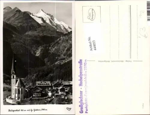 444053,Heiligenblut Totale Kirche m. Großglockner Bergkulisse pub Cosy