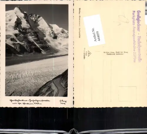 444059,Großglockner Hochalpenstraße b. Heiligenblut Gletscher Bergkulisse
