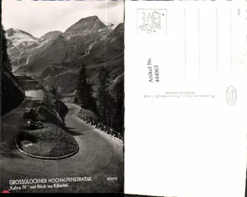 444063,Großglockner Hochalpenstraße b. Heiligenblut Kehre 4 Bergkulisse
