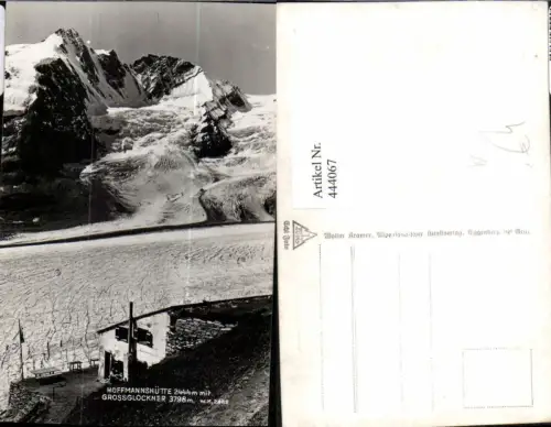 444067,Hoffmannshütte b. Heiligenblut m. Großglockner Bergkulisse