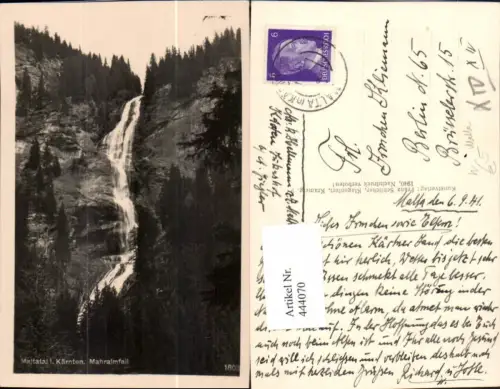 444070,Maltatal b. Malta in Kärnten Mahralmfall Wasserfall