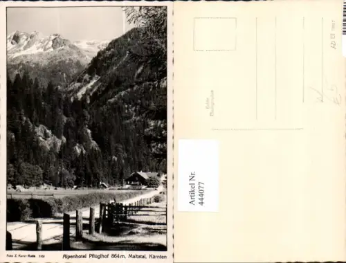 444077,Maltatal b. Malta in Kärnten Alpenhotel Pflüglhof Bergkulisse