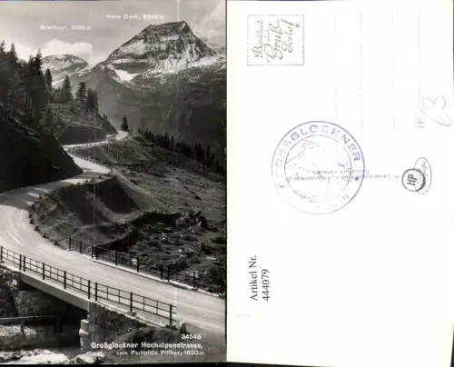 444079,Großglockner Hochalpenstraße b. Heiligenblut Brücke Bergkulisse