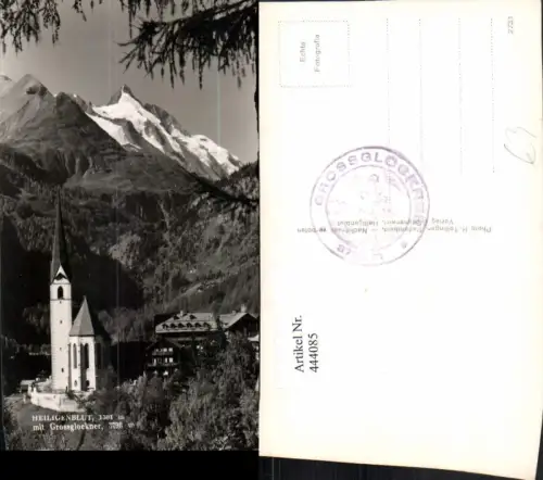 444085,Heiligenblut Kirche m. Großglockner Bergkulisse