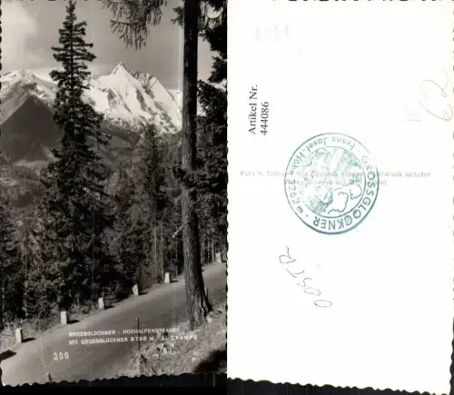 444086,Großglockner Hochalpenstraße b. Heiligenblut Südrampe Bergkulisse