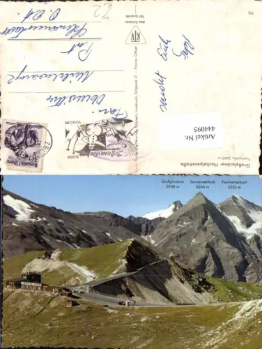 444095,Großglockner Hochalpenstraße b. Heiligenblut Fuschertörl Bergkulisse