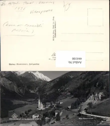 444100,Heiligenblut Totale m. Großglockner Bergkulisse