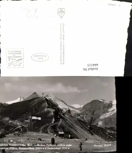 444115,Großglockner Hochalpenstraße b. Heiligenblut Fuschertörl Bergkulisse